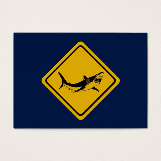 shark road sign (Front)