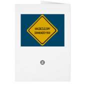 shark road sign cards (Back)