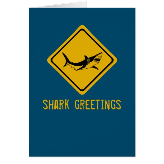 shark road sign cards (Front)