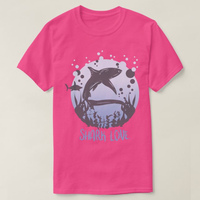 Shark Sayings Environmentalists Shark Love  T-Shirt (Design Front)