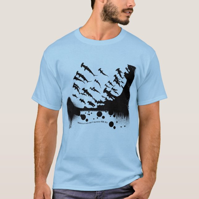 Shark School Design T-Shirt (Front)