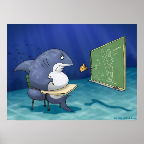 Shark School Poster