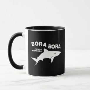 Shark Scuba Diving In Bora Bora Mug