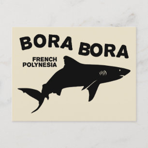 Shark Scuba Diving In Bora Bora Postcard