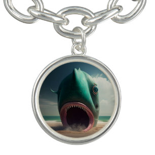 Shark sculpture on the beach bracelet