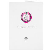 Shark Sea Fish Personalized Birthday Card (Back)