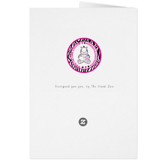 Shark Sea Fish Personalized Birthday Card (Back)