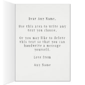 Shark Sea Fish Personalized Birthday Card (Inside (Right))