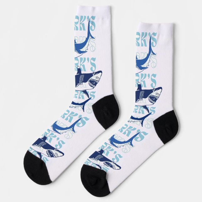 SHARK , SHARKS, SHARKS, STYLE SOCKS (Left)