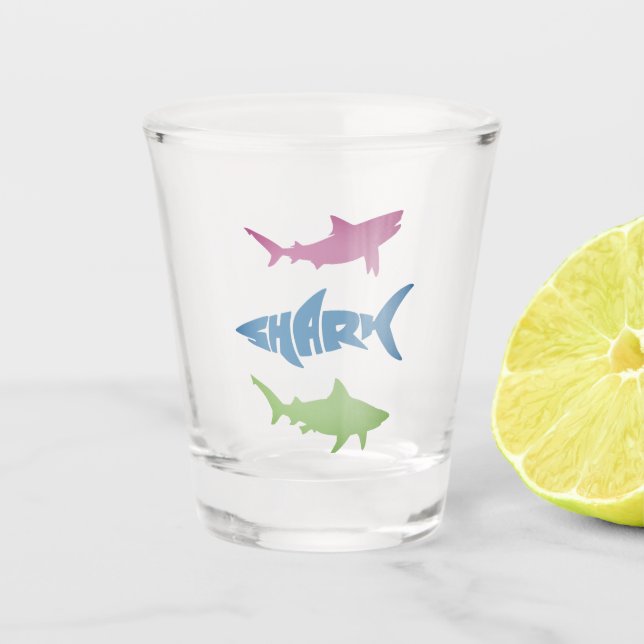 Shark  shot glass (Front)
