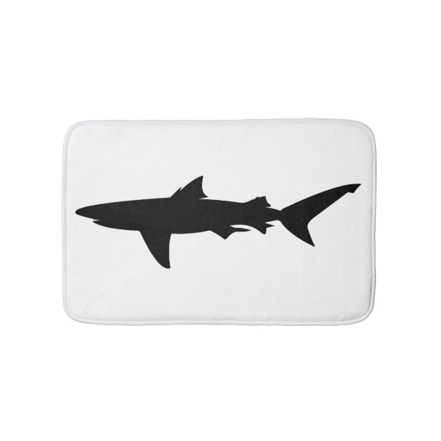 Shark silhouette bathroom mat (Front)
