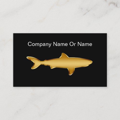 Shark Silhouette Business Cards