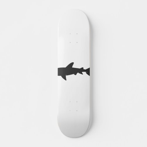 Shark silhouette _ Choose background color Skateboard
