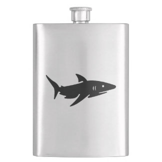 Shark Silhouette Flask