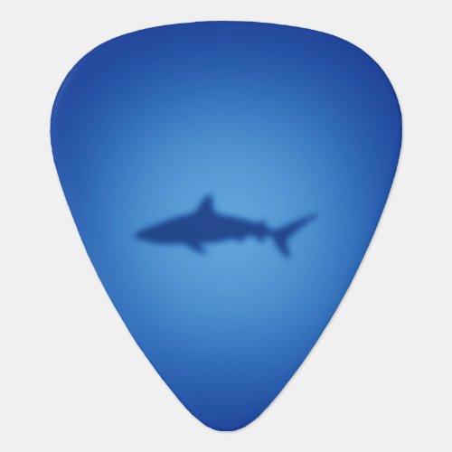 Shark silhouette guitar pick