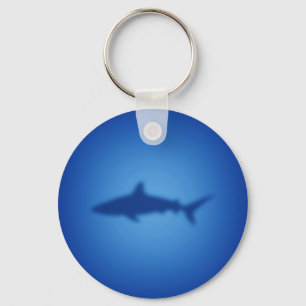 Shark silhouette keychain