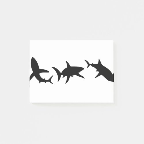 Shark Silhouette Post_it Notes