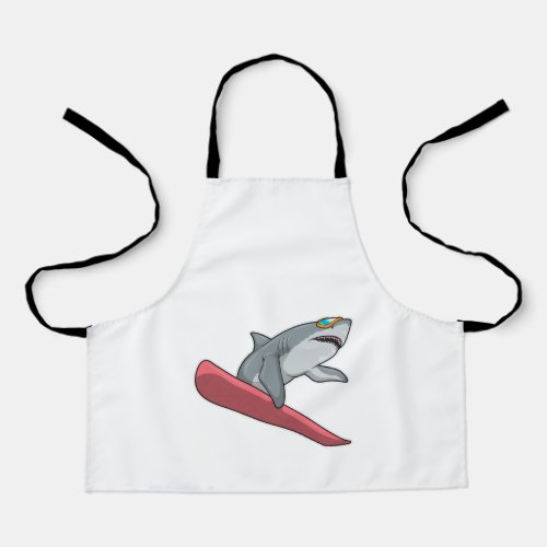 Shark Snowboarder Snowboard Apron