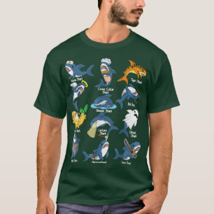Shark Species Biology Different Types Of Sharks Ts T-Shirt