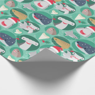 Shark Species Christmas Wrapping Paper