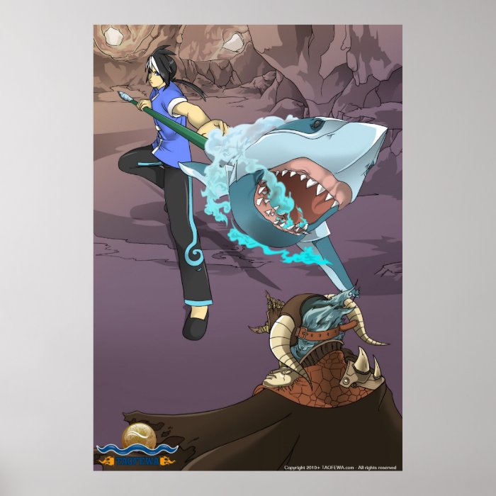 Shark Spirit Spear Print