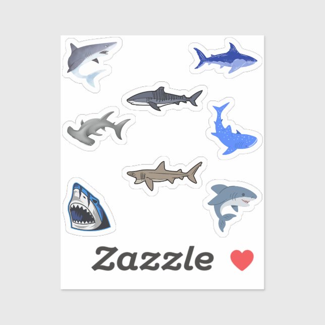 Shark Stickers (Sheet)