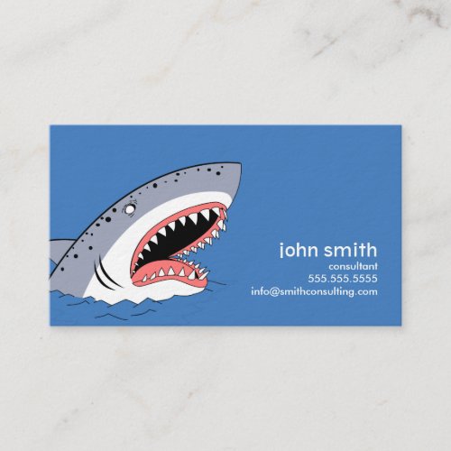 Shark styled business card template