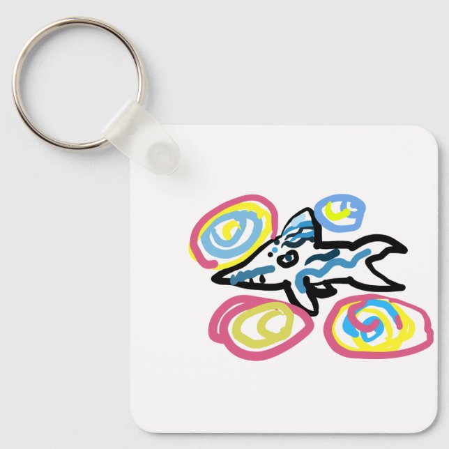 Shark  summer  keychain (Front)