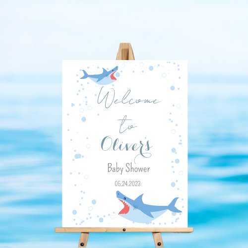 Shark Summer Party Baby Bash Welcome Baby Shower Foam Board