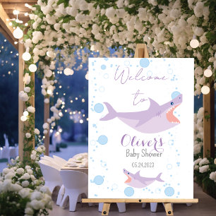 Shark Summer Party Baby Bash Welcome Baby Shower Foam Board