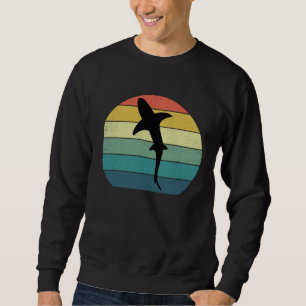 Shark Swimming Ocean Retro Vintage Sweatshirt