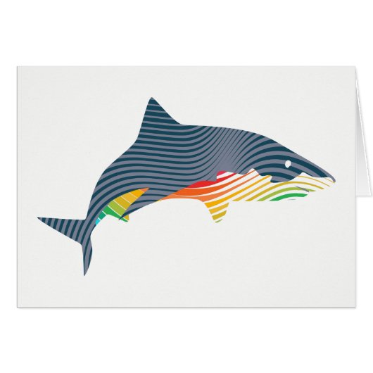 Shark Swoosh Illustration Cards (Front Horizontal)