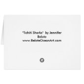 shark tahiti cards (Back Horizontal)