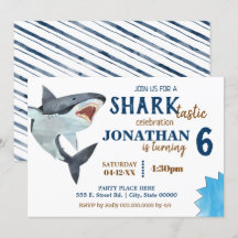 Shark-tastic birthday party shark bash