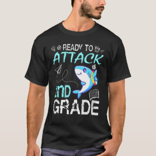 Shark Teacher Student Back School Ready To Attack T-Shirt