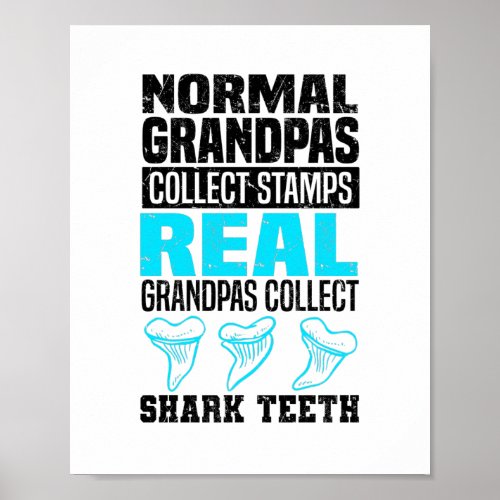 Shark Teeth Collecting Poster