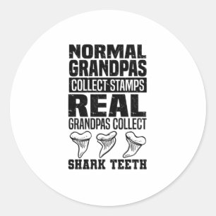 Shark Teeth Collector Gifts Shark Tooth Hobby Classic Round Sticker
