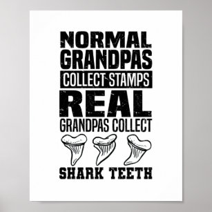Shark Teeth Collector Gifts   Shark Tooth Hobby Poster