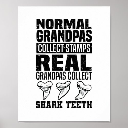 Shark Teeth Collector Gifts  Shark Tooth Hobby Poster