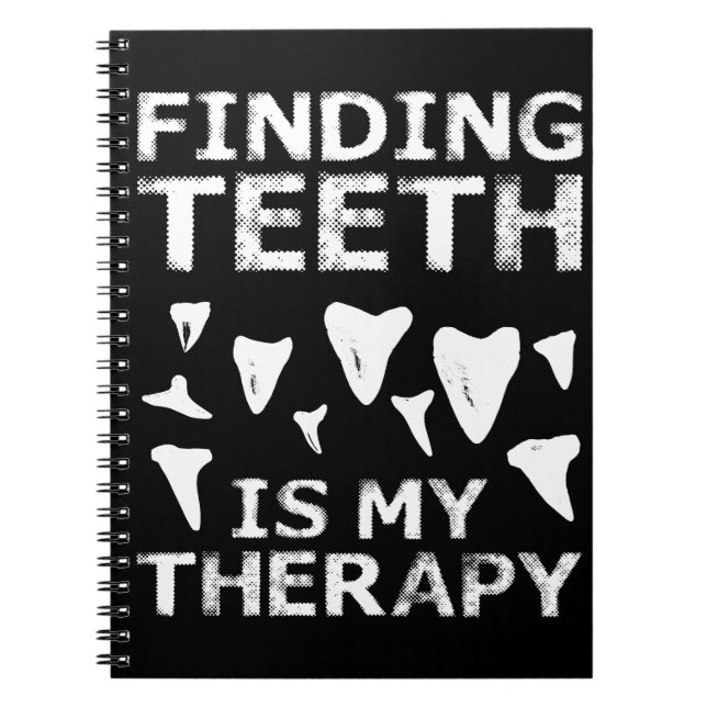 Shark Teeth Hunter Shark Tooth Hunting Fossil Hunt Notebook (Front)