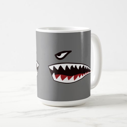 Shark Teeth Nose Art Mug