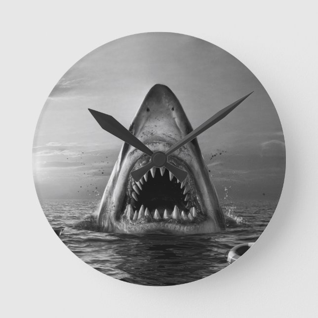 Shark Teeth Round Clock (Front)