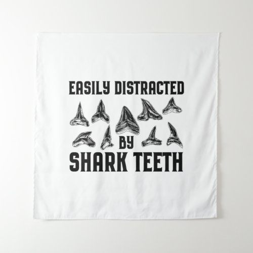 Shark TeethCollecting  Shark Tooth Gift Ideas Tapestry