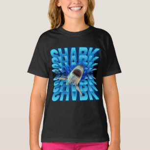 shark text effect typography  T-Shirt