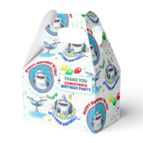 Shark Theme Kids Birthday Favor Boxes