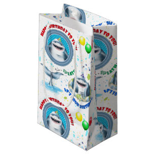 Shark Theme Kids Birthday Party Small Gift Bag