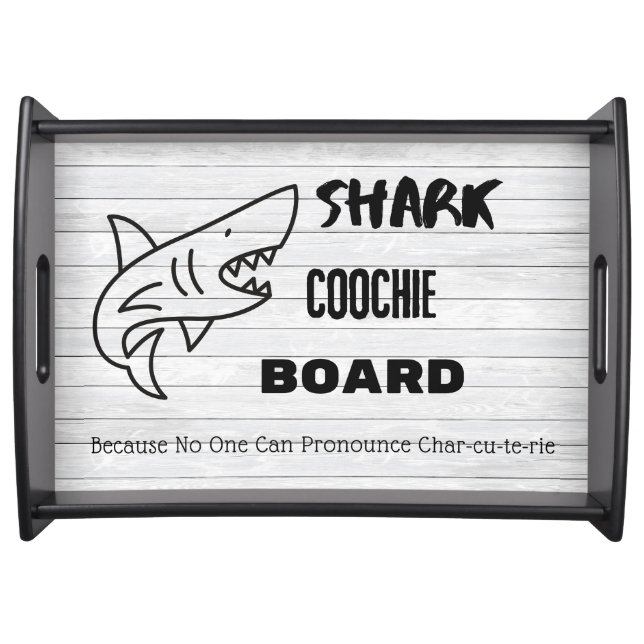 Shark-Themed Charcuterie Board Serving Tray (Front)