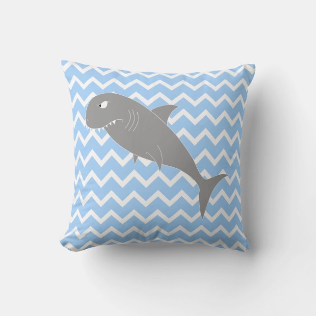 Shark. Throw Pillow (Front)