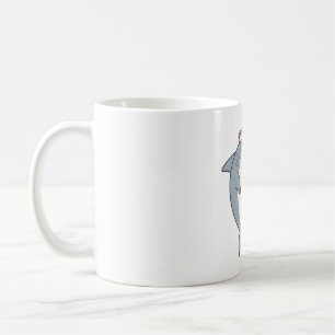 Shark Thumbs Up, Fin-tastic Dad Shark Pun Coffee Mug