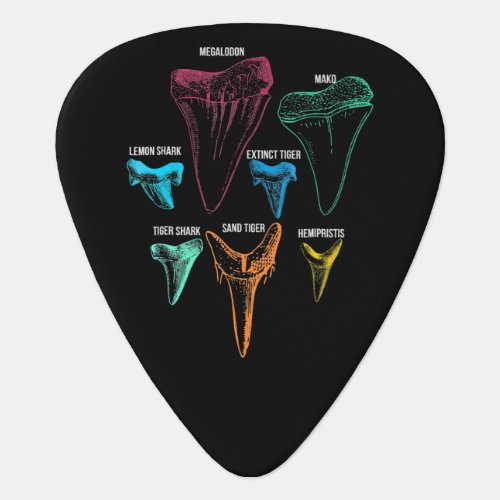 Shark Tooth Hunting _ Crazy Shark Gifts Guitar Pick